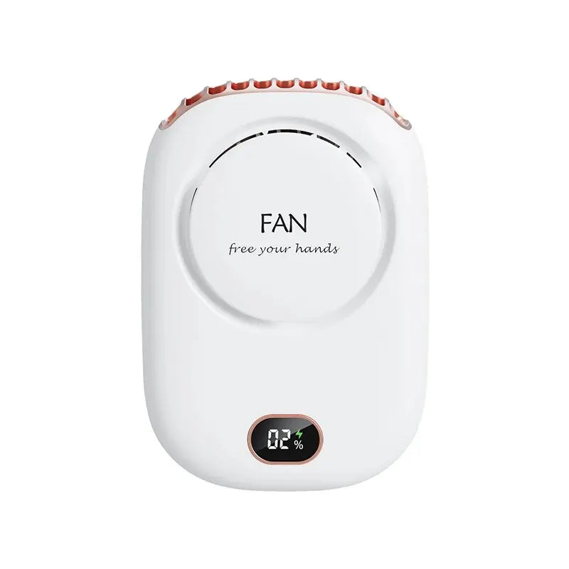 Portable Hanging Neck Fan Mini Cooling Waist Fans Bladeless USB Rechargeable Sports Cooler Fan For Outdoor Sports Travel