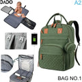 Mochila Maternal Bolso de Viaje Multifunción para Artículos Esenciales de Bebé