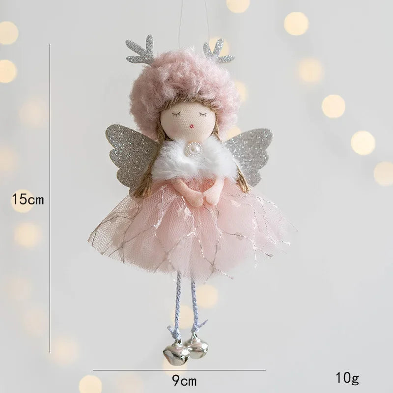 Girl With Plush Deer Antlers Christmas Tree Ornament Shop1104342847 Store