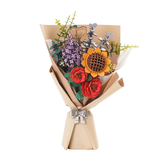 Blossom in 3D: Wooden Puzzle Bouquet Big Save Store