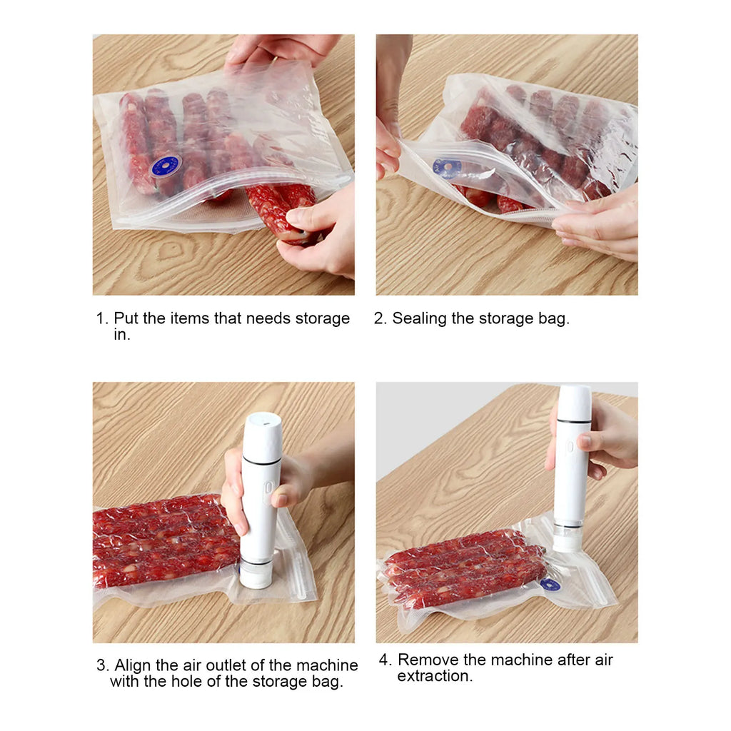 Air Pump Vacuum Sealer Electric Air Pump Electric Air Pump Handheld Vacuum Sealer Cordless Sealing Machine Tool for Food Storage