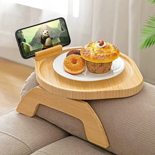 Home Sofa Arm Tray Couch Arm Clip Table Portable Couch Cup Holder Portable Snacks Drinks Remote Control Coffee Sofa Armrest Tray Kitchen Life Store Store