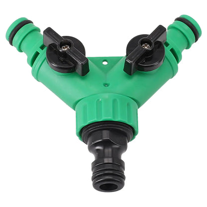 2 Way Garden Water Pipe Connectors Pipe Adapter Y Shape Hose Splitter