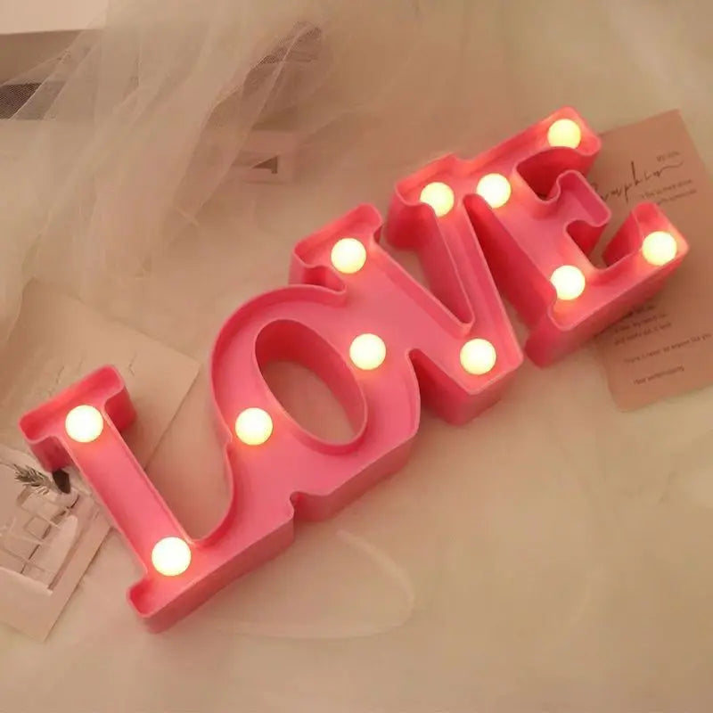 Love Heart LED Lamp Wedding Party Romantic Red Pink Night Light Ornament Birthday Christmas Home Decoration Valentines Day Gift Shop1103809145 Store