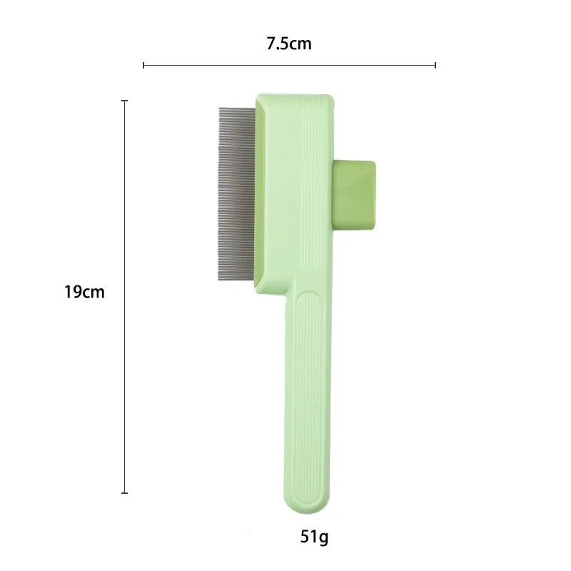 Pet Hair Shedding Comb Easy Care Efficient Portable Grooming Beauty Tool One - Click Depilation Pet Comb Flea Comb