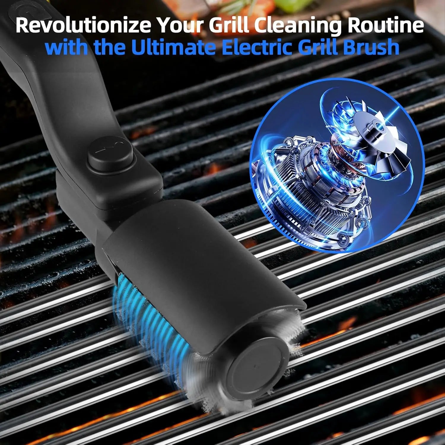 GrillSpark™ Electric Brush 🔥 — Fast, Powerful Grill Cleaning