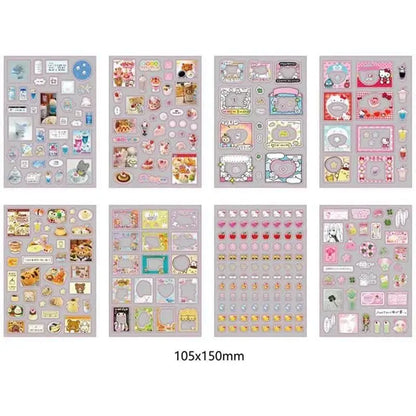 6pcs/10pcs Set Y2K Random Cute Glitter Laser Sticker for Phone Camera Luggage Journal Sticker Kawaii Decoration Sticker Gift Gamilike Store