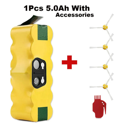 14.4V 5000mAh For iRobot Roomba Battery 500 600 700 800 900 595 620 650 780 890 Battery For Roomba Vacuum Cleaner Battery Battery Burst Store
