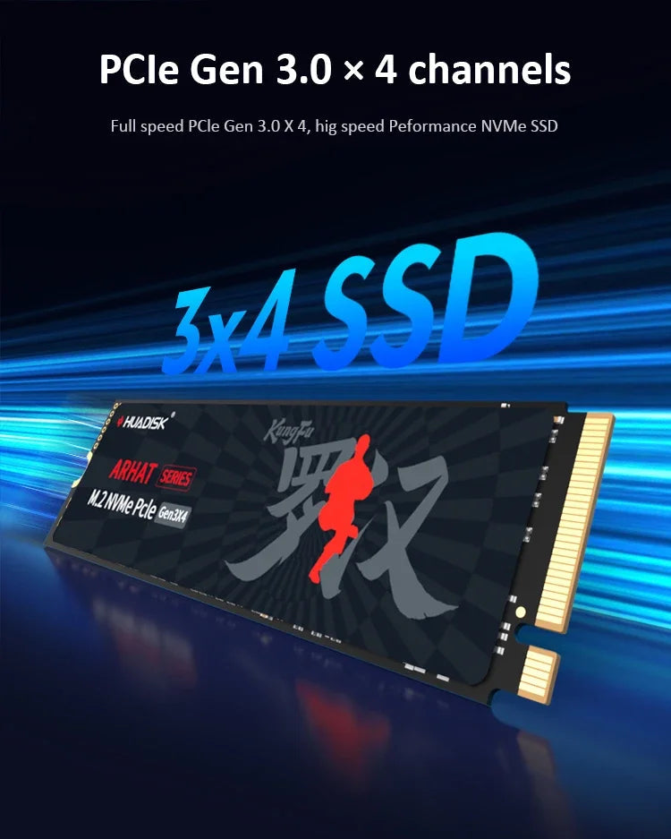 HUADISK M.2 NVMe PCIe SSD 128GB 256GB 512GB Hard Disk M2 NVMe 2280 1TB 2TB Internal Solid State Drive For Laptop Desktop SSD storage Store
