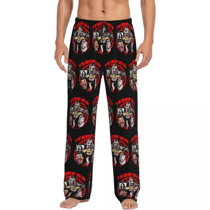 Custom Printed Horror T-Terrifiers Film Essential Pajama Pants Men Sleep Sleepwear Bottoms with Pockets