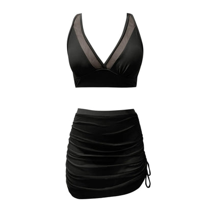 Glam Sheer Skirt Bikini Set