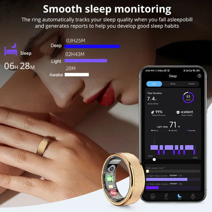 COLMI R10 Smart Ring with Charging Case for Men Women, Health and Sleep Monitor, 5ATM Waterproof, Multi-sport Mode Shop1103572318 Store