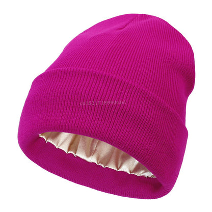 Unisex Satin Lined Anti Static Beanie Hat For Women Winter Silk Lining AliExpress