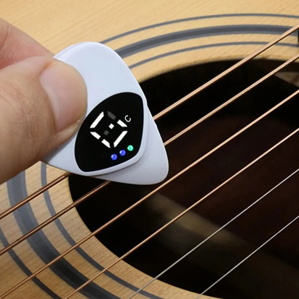 2-in-1 Guitar Picks Tuner Digital Electronic Tuner Acoustic Guitar Tuner for Acoustic Electric Guitar Bass Mandolin PRO Club Global Store