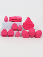 12-Piece All-Purpose Makeup Sponge Set, Made of 3 Loose Powder Puffs, 3 Mini Air Cushion Puffs, 3 Beauty Eggs and 3 Mini Beauty Shop Cherry Darling Store