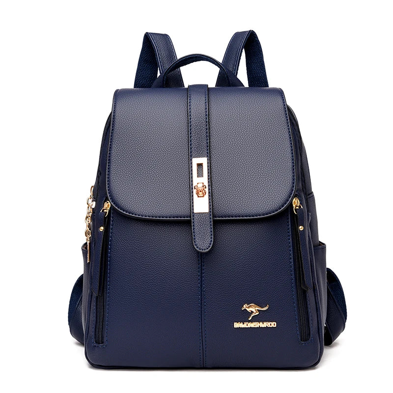 Mochila Cartera de Cuero Vintage