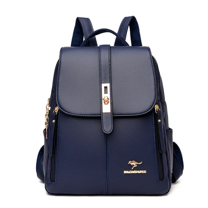 Vintage Leather Backpack Purse