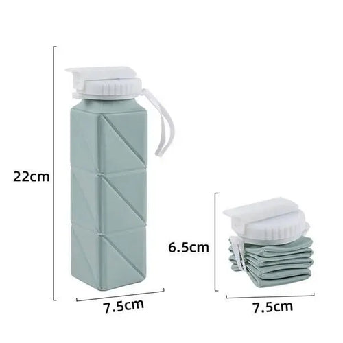 620ml Collapsible Water Bottle Cup with Straw Lid Leakproof BPA Free AliExpress