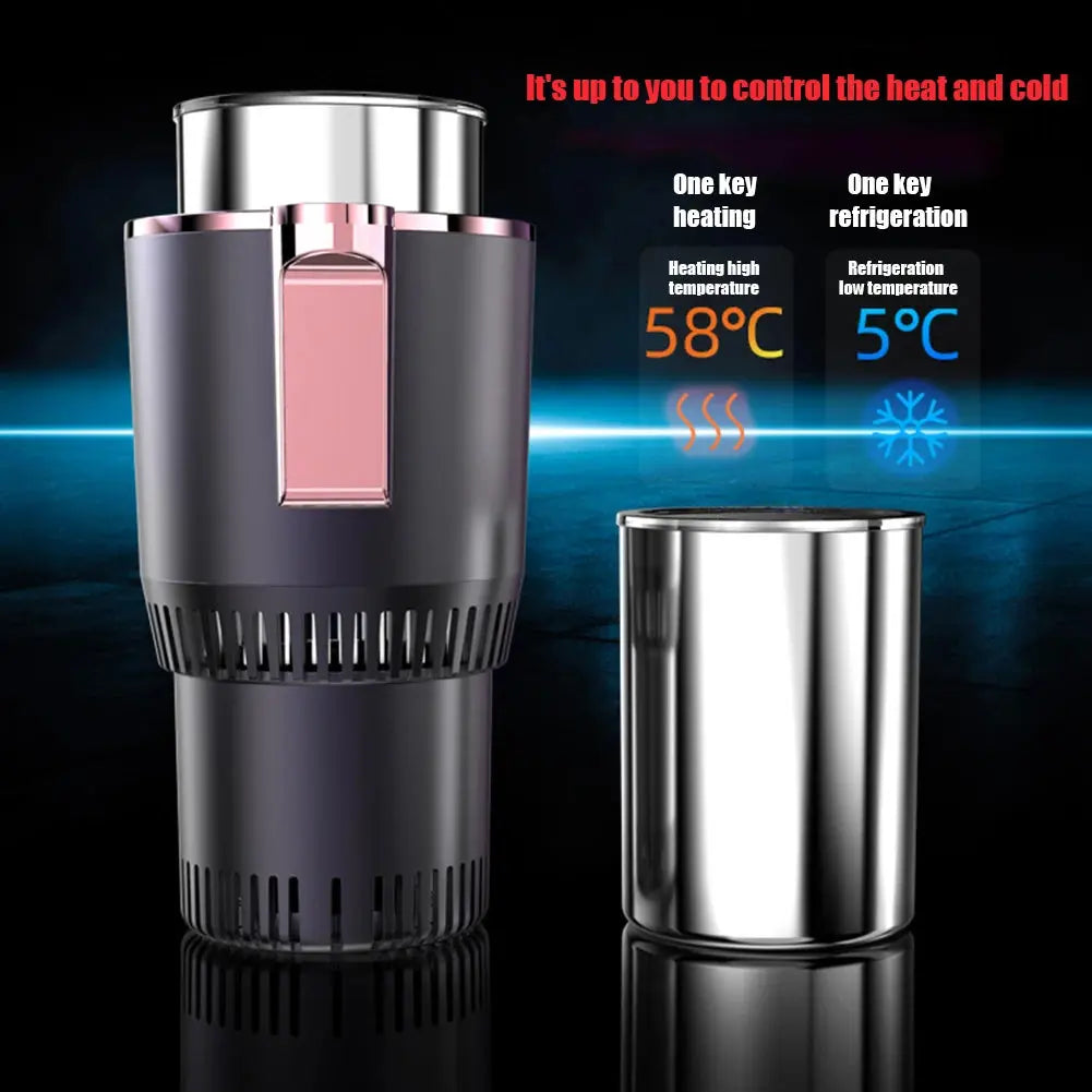 Portable Smart 2 In 1 12V Car Cup Cooler Warmer for Outdoor Travelling Mini Auto Refrigerator Cooling Heating Cup Drinks Holder Home-Magic General Merchandise Store