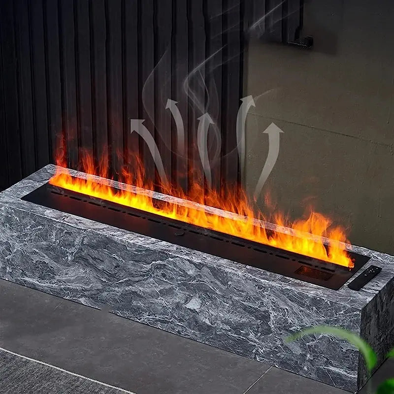 Modern remote control electric fireplace Mute water mist electric AliExpress