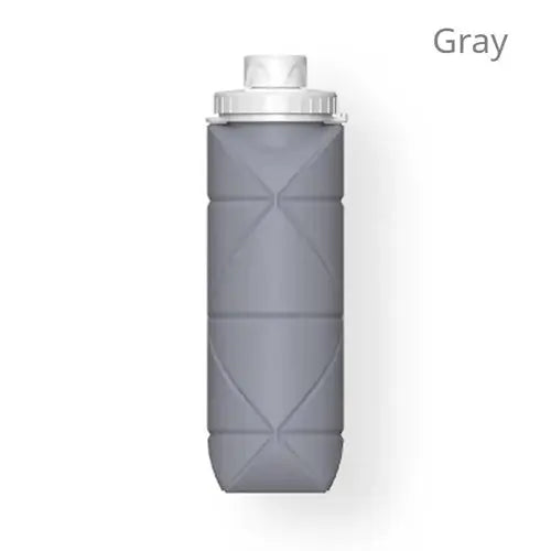 1Pc 600ml Foldable Space-saving Portable Reusable Silicone Sport Water
