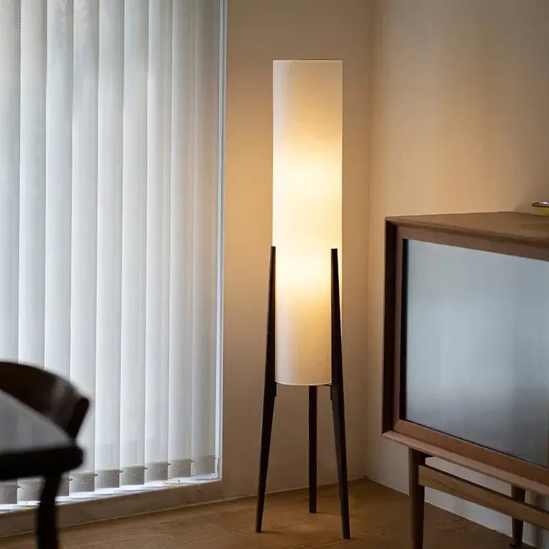 Chinese Fabric Floor Lamp – Zen-Inspired Wooden Lighting Homelover Light Store