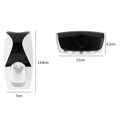 1Set Toothbrush Holder With Automatic Toothpaste Dispenser Wall AliExpress