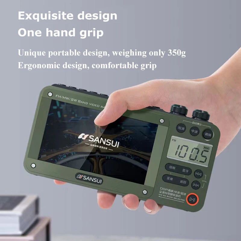 WaveSync Pocket Radio With Bluetooth Entertainment Anywhere Power Outages