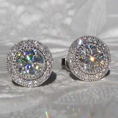 Women's Delicate Acupuncture Points Weight Loss Earrings Cubic