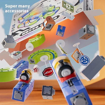 MagniTrack™ – Creative Magnetic Rail Car Adventure Set 🚄✨