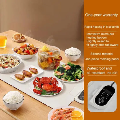 Electric Warming Tray Food Warmer Mat Foldable Warming Pad for Food