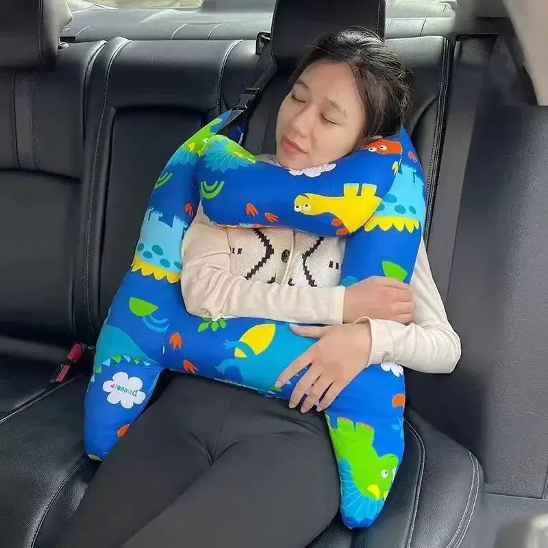 1 Set Cute Kid and Adult Car Sleeping Neck Head Support H-Shape Travel