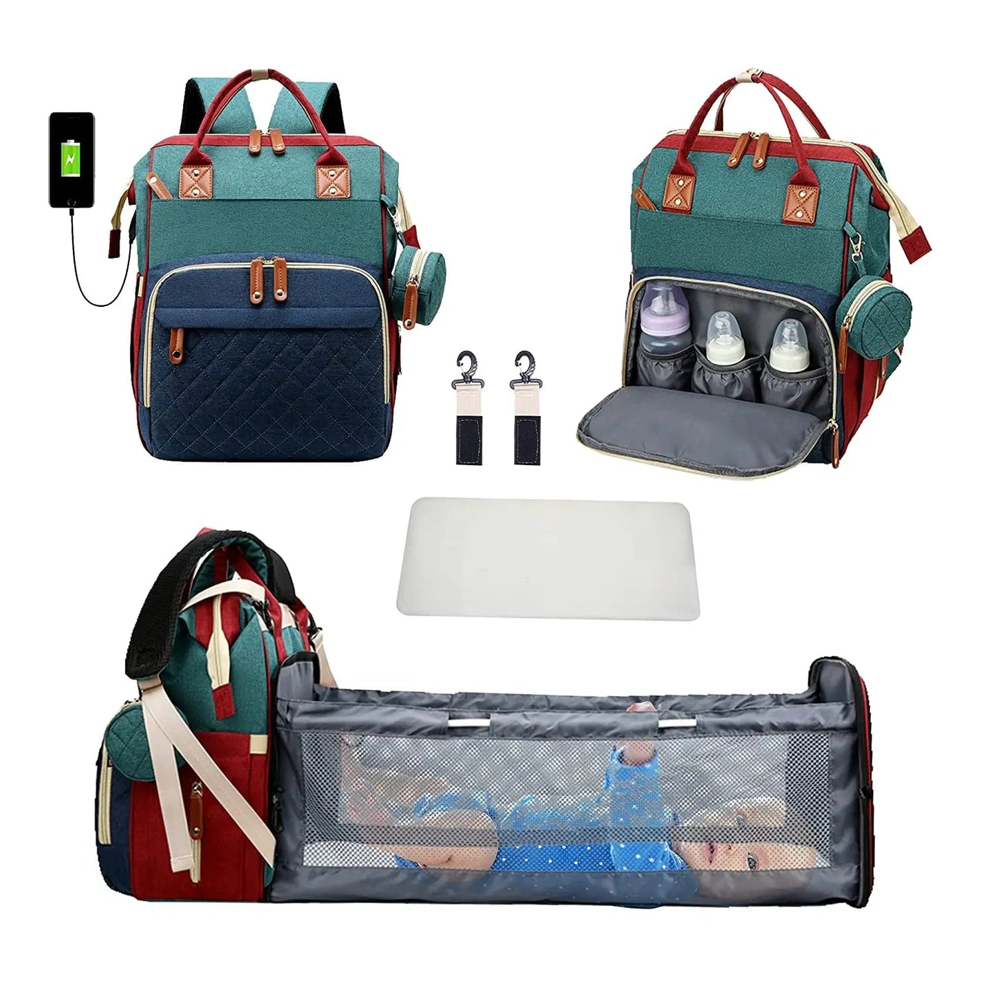 3-in-1 Diaper Bag & Baby Bed YOURSChoice Store