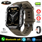 2024 New For Xiaomi Military Smart Watch Men IP68 5ATM Outdoor Sports Fitness Tracker Health Monitor 1.96" BT Call Smartwatch