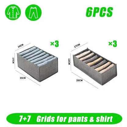 Organizador de ropa para armarios, pantalones, vaqueros, caja de almacenamiento, organizador de armario
