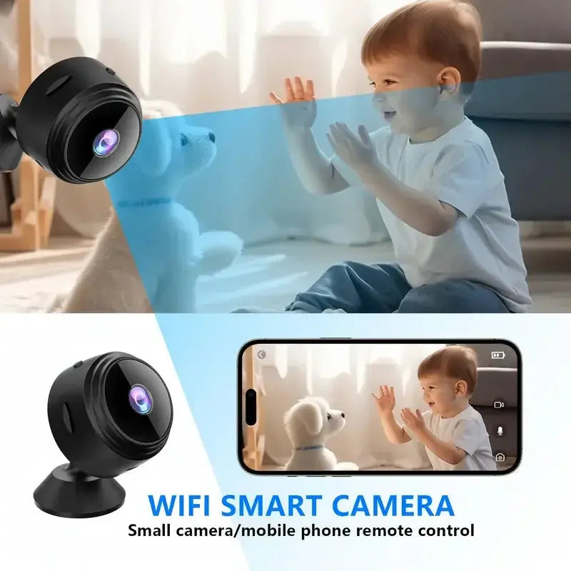 Mini wireless surveillance camera, WiFi, security monitoring, remote monitor, camera, smart home, A9 Stone's Store