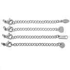 10pcs Gold Stainless Steel Extender Chains with Lobster Clasps for Jewelry Making