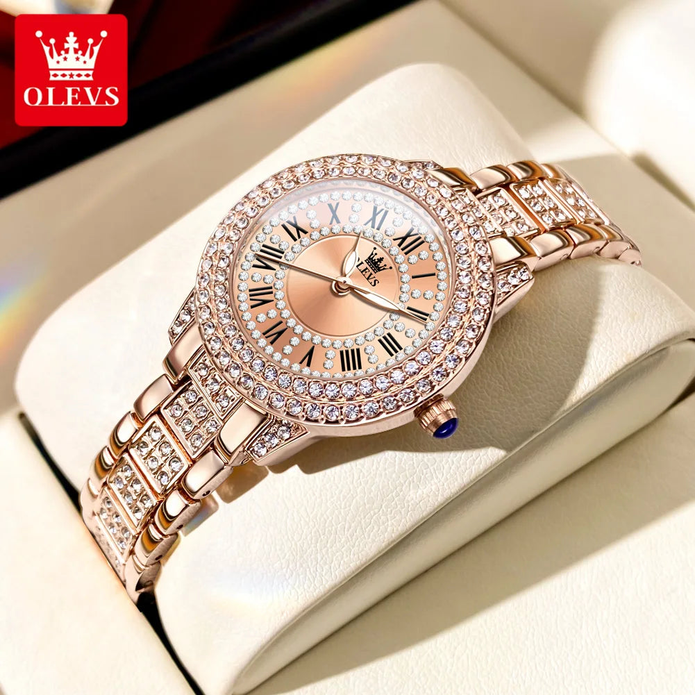 Diamond Éclat - Luxe Roman Dial Quartz Watch South Bay Evans General Store
