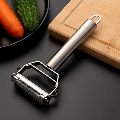 Kitchen Vegetable Peeler Stainless Steel Melon Planer Double-Head Peeler Fruit And Vegetable Peeler Tianyi Home Flagship Store
