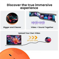VisionSphere 3D – Esfera de cristal hipnotizante con pantalla de video