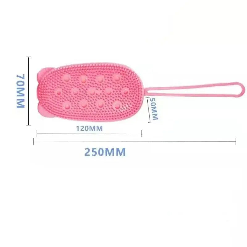 Silicone Body Scrubber Shower Exfoliating Scrub Sponge Bubble Bath