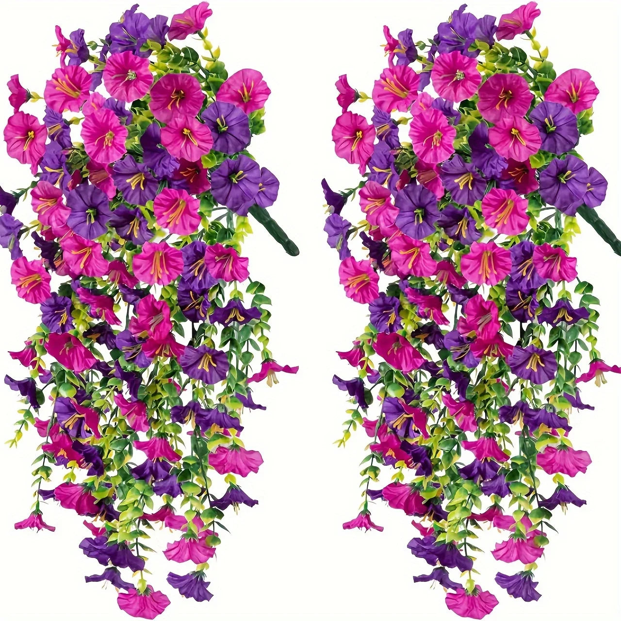 2pcs Artificial Hanging Flowers
