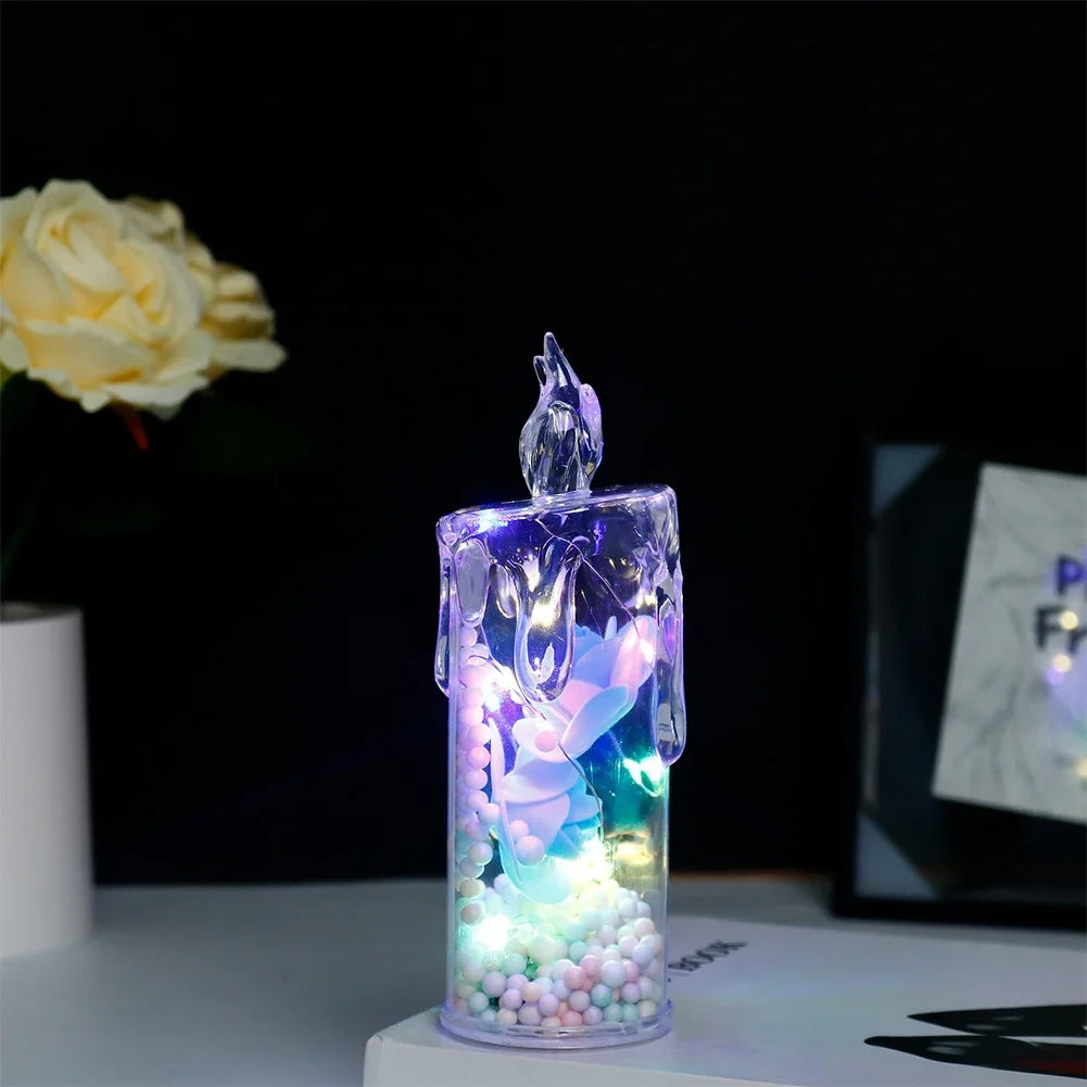 RoseGlow™ Candle Lights 🌹✨ — Real Flame Look, Smoke-Free