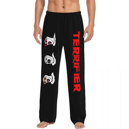 Custom Printed Horror T-Terrifiers Film Essential Pajama Pants Men Sleep Sleepwear Bottoms with Pockets
