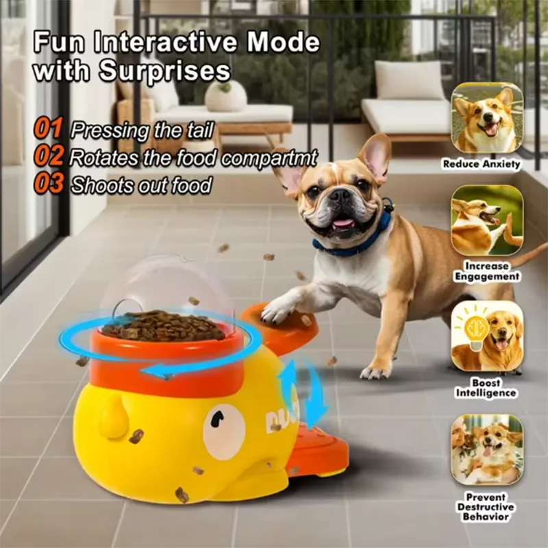 Interactive Duck Feeder – Peck & Play for Curious Pets!