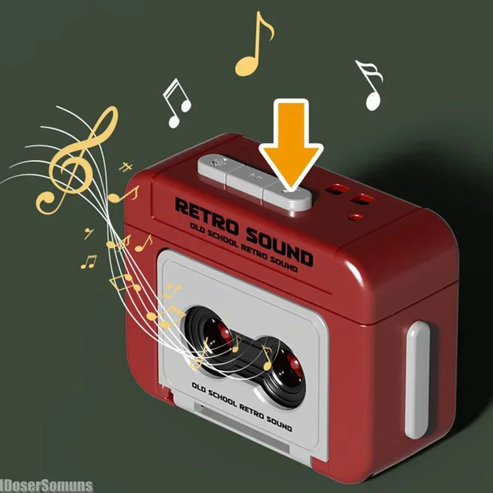 Mini Retro Tape Recorder Keychain – Vintage Vibes on the Go! 74SS0 Home Store Store
