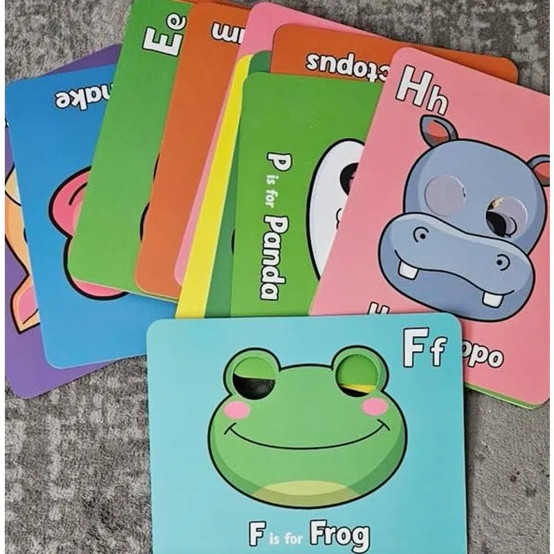 Interactive ABC Flash Cards – Learn Letters with Fun Animal Masks!