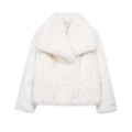 Women's Fashion Cropped Faux Fur Jacket Stone's Store