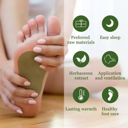 12Pcs/1 Pack Natural Wormwood Artemisia Argyi Detox Foot Care Patche Pad Weight Loss Relieve Stress Relaxation Deep Cleansing