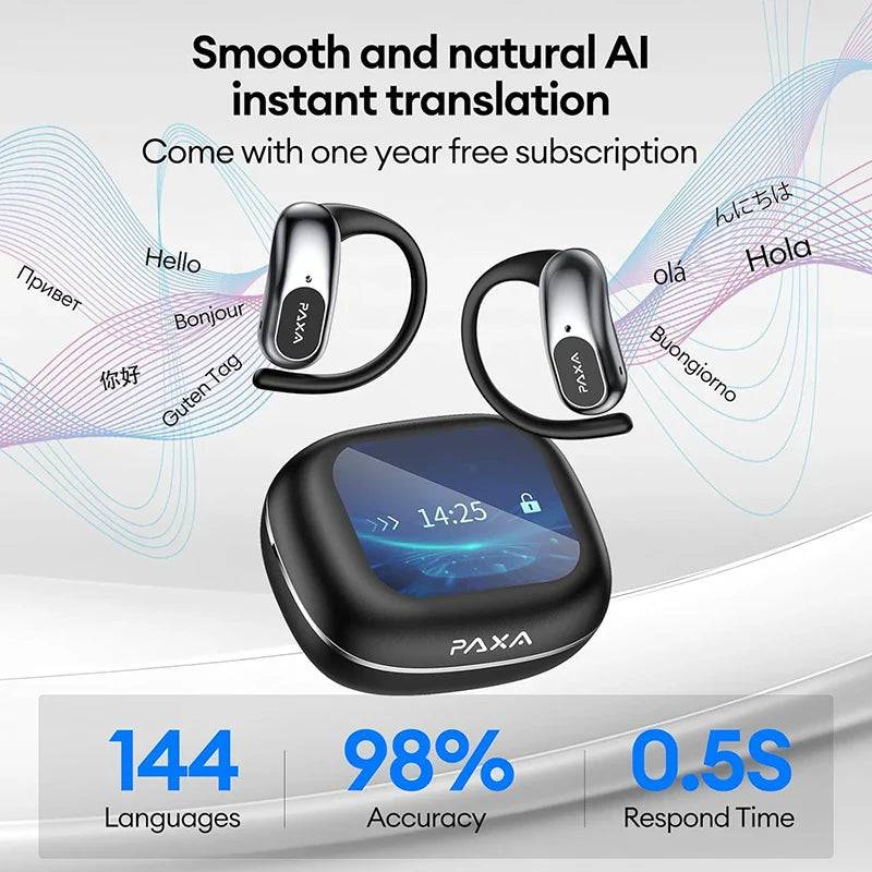 PAXA SpeakMate™ – AI Earbuds for 145 Languages